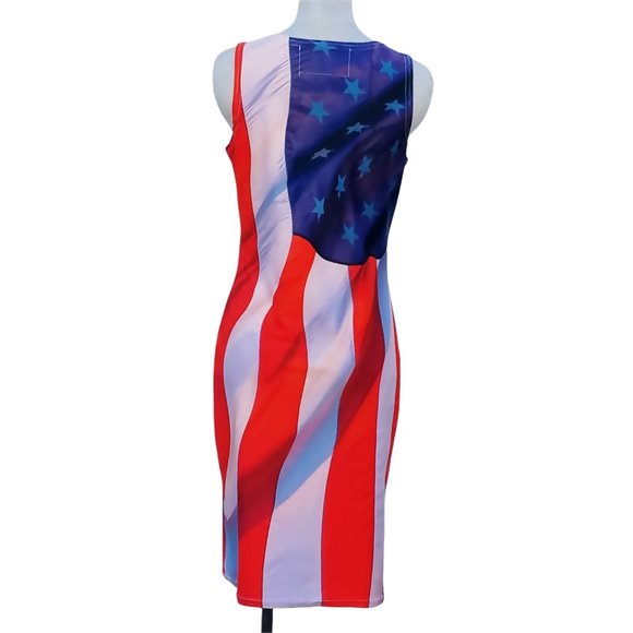 USA Flag Bodycon Dress - Picture 3 of 6